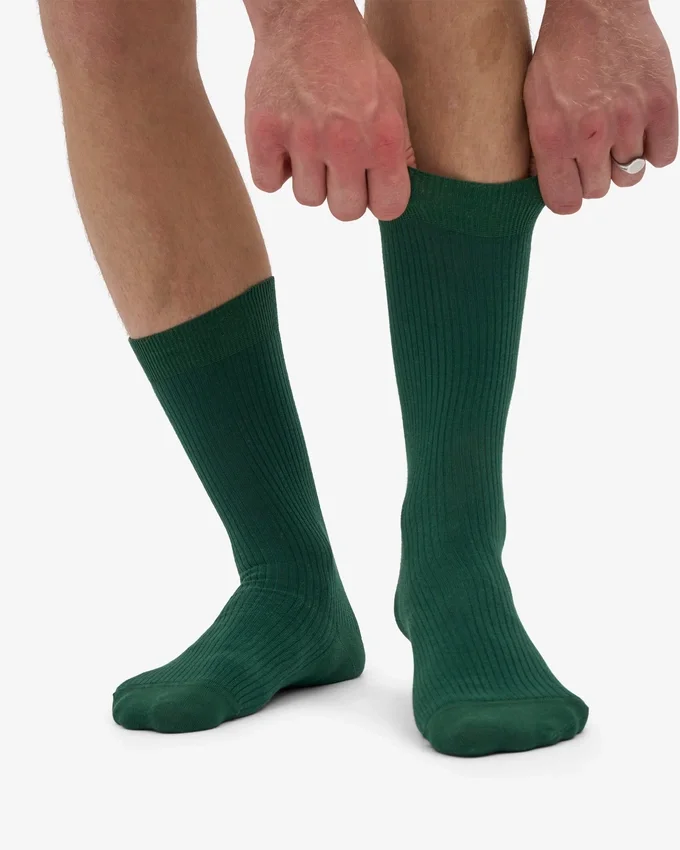 Chaussettes Classic Organic en coton bio - Vert émeraude