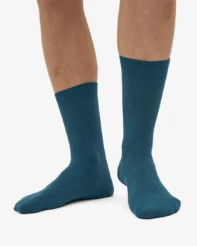 Chaussettes Classic Organic en coton bio – Vert océan
