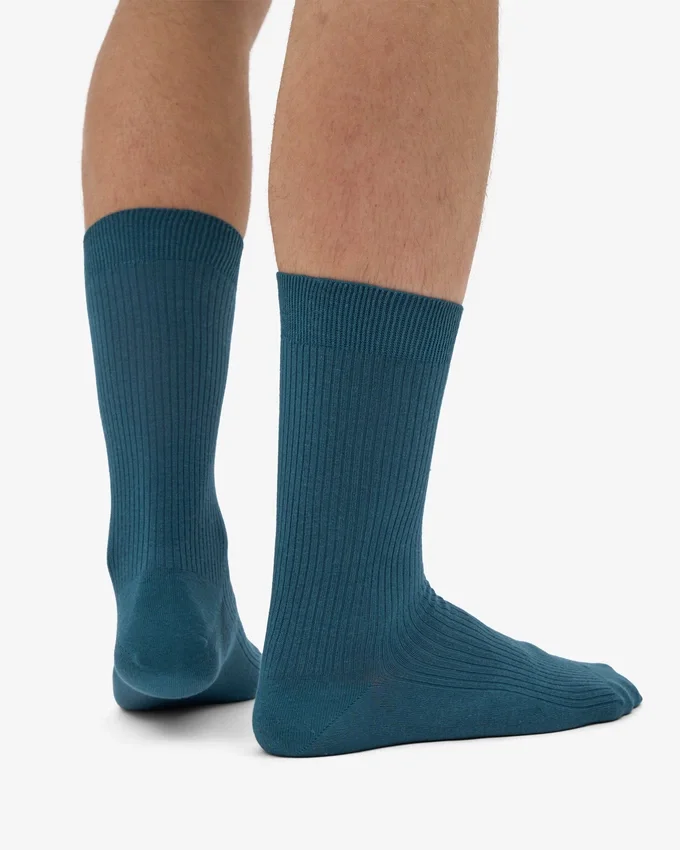 Chaussettes Classic Organic en coton bio - Vert océan