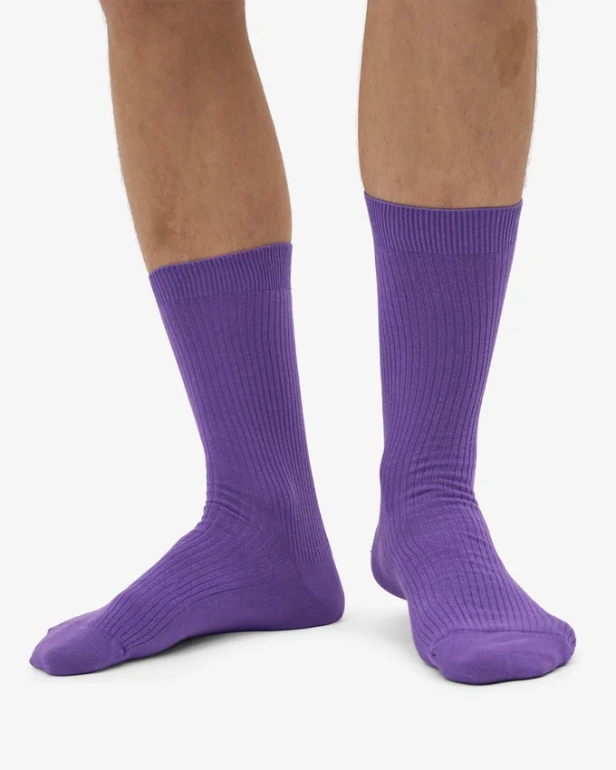 Chaussettes Classic Organic en coton bio - Violet ultra