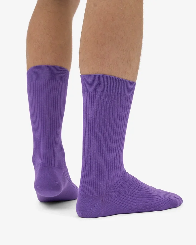 Chaussettes Classic Organic en coton bio - Violet ultra