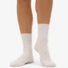 Chaussettes Classic Organic pour femme - Blanc ivoire