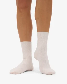 Chaussettes Classic Organic pour femme – Blanc ivoire