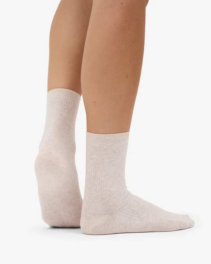Chaussettes Classic Organic pour femme - Blanc ivoire
