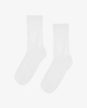Chaussettes Classic Organic pour femme - Blanc optique