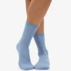 Chaussettes Classic Organic pour femme - Bleu acier