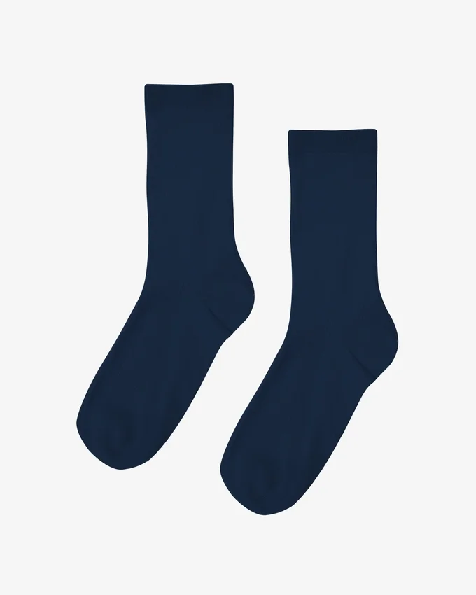 Chaussettes Classic Organic pour femme - Bleu marine