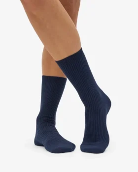 Chaussettes Classic Organic pour femme – Bleu marine