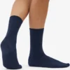 Chaussettes Classic Organic pour femme - Bleu marine