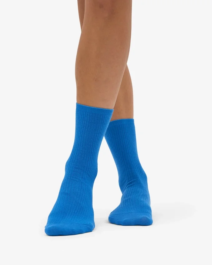 Chaussettes Classic Organic pour femme - Bleu Pacifique