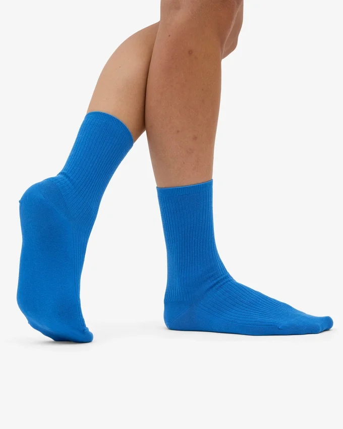 Chaussettes Classic Organic pour femme - Bleu Pacifique