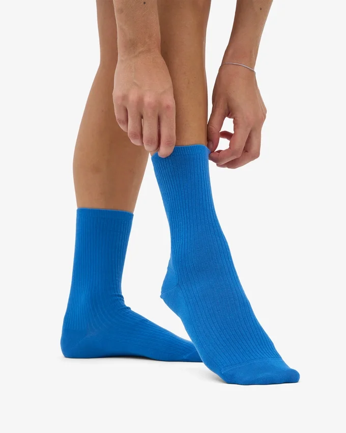 Chaussettes Classic Organic pour femme - Bleu Pacifique