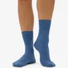 Chaussettes Classic Organic pour femme - Bleu pétrole