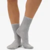 Chaussettes Classic Organic pour femme - Gris chiné