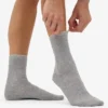 Chaussettes Classic Organic pour femme - Gris chiné