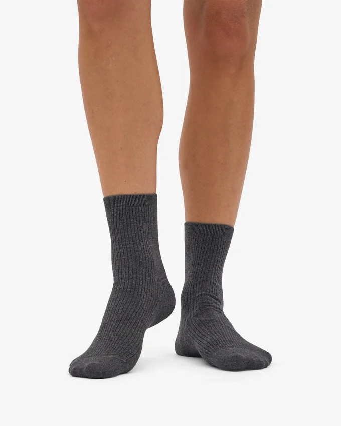 Chaussettes Classic Organic pour femme - Gris lave