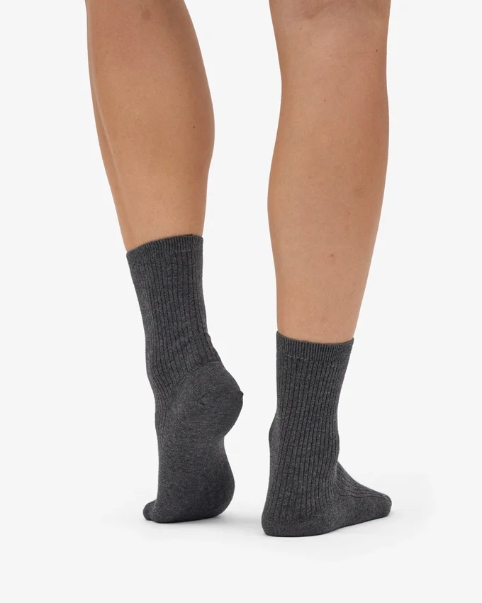 Chaussettes Classic Organic pour femme - Gris lave