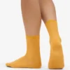 Chaussettes Classic Organic pour femme - Jaune brûlé