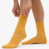 Chaussettes Classic Organic pour femme - Jaune brûlé