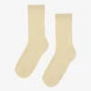 Chaussettes Classic Organic pour femme - Jaune pâle