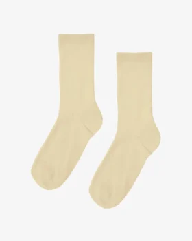 Chaussettes Classic Organic pour femme - Jaune pâle