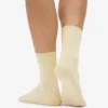 Chaussettes Classic Organic pour femme - Jaune pâle