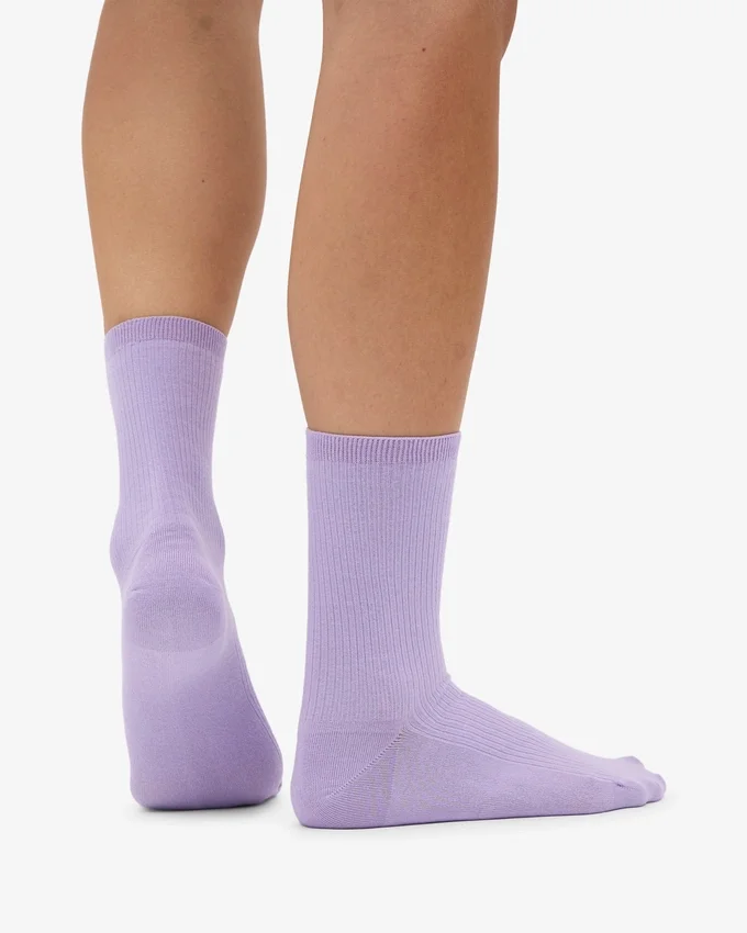 Chaussettes Classic Organic pour femme – Lavande douce