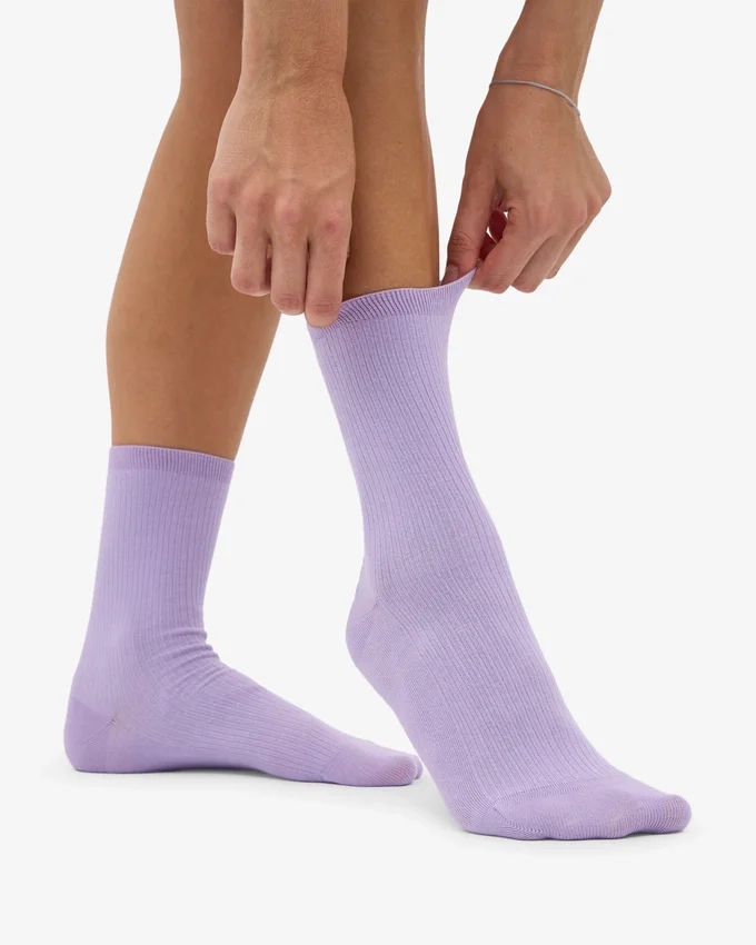 Chaussettes Classic Organic pour femme – Lavande douce