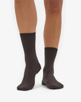 Chaussettes Classic Organic pour femme – Marron café