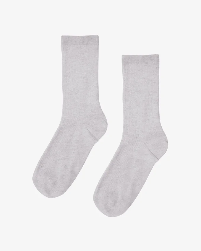Chaussettes Classic Organic pour femme - Mélange neige