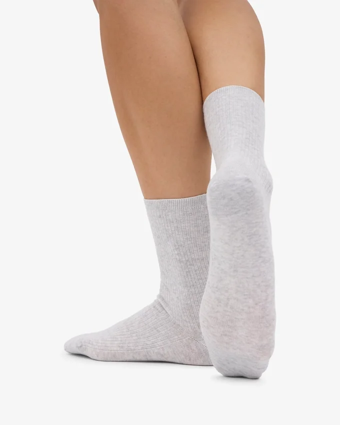 Chaussettes Classic Organic pour femme - Mélange neige