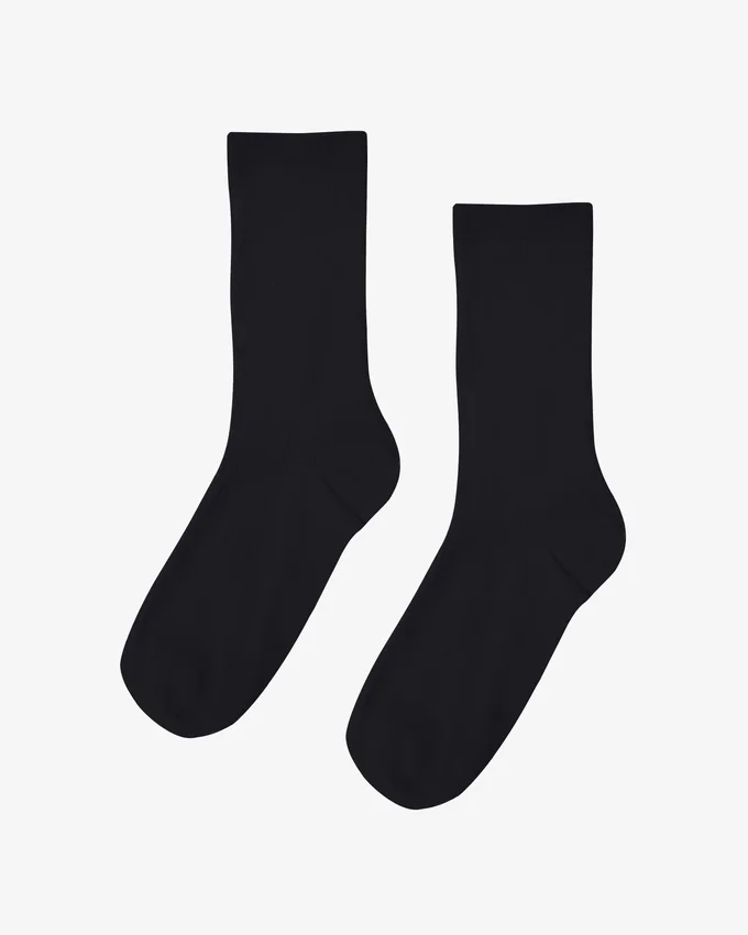 Chaussettes Classic Organic pour femme - Noir profond