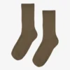 Chaussettes Classic Organic pour femme - Olive poussiéreux
