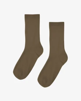 Chaussettes Classic Organic pour femme - Olive poussiéreux