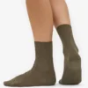 Chaussettes Classic Organic pour femme - Olive poussiéreux