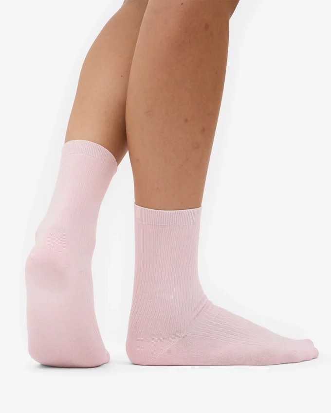 Chaussettes Classic Organic pour femme - Rose délavé