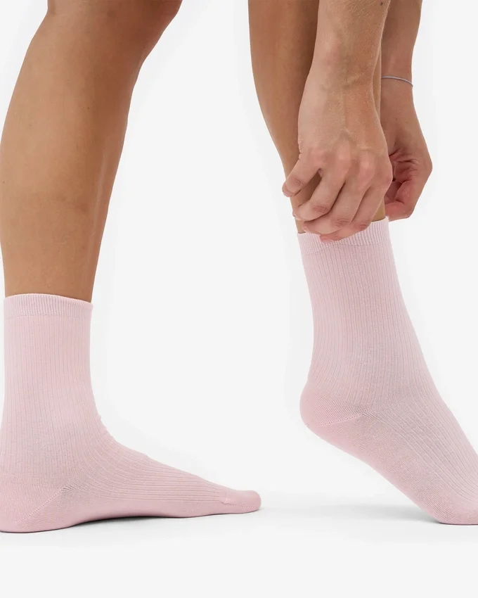Chaussettes Classic Organic pour femme - Rose délavé
