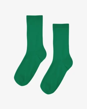 Chaussettes Classic Organic pour femme - Vert Kelly