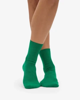 Chaussettes Classic Organic pour femme – Vert Kelly