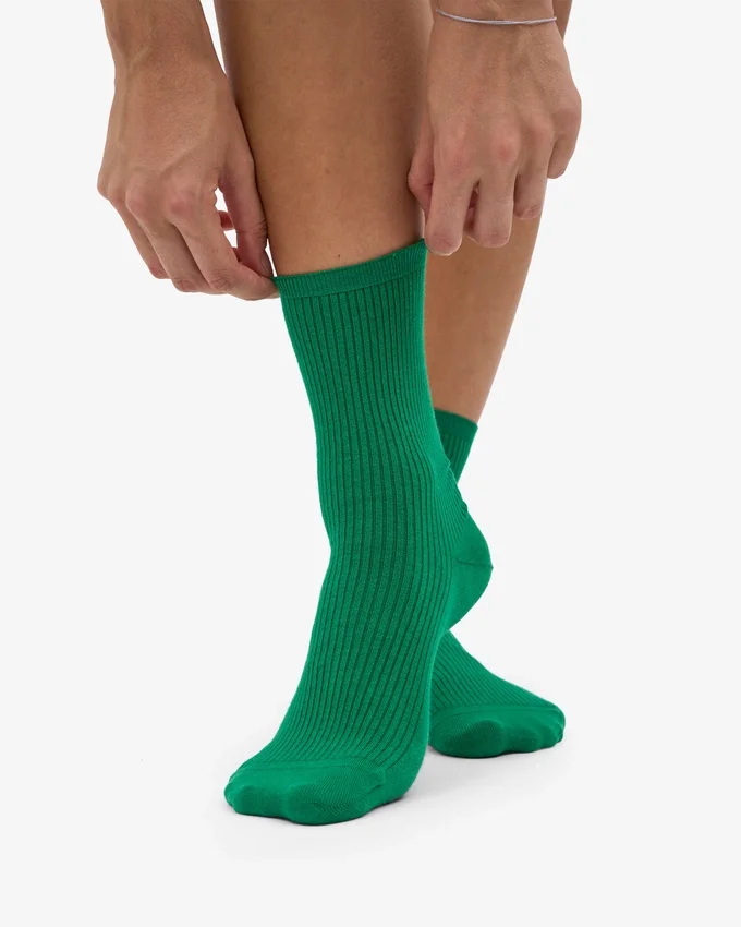 Chaussettes Classic Organic pour femme - Vert Kelly