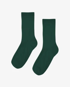 Chaussettes Classic Organic pour femme - Vert émeraude