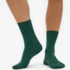 Chaussettes Classic Organic pour femme - Vert émeraude