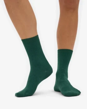 Chaussettes Classic Organic pour femme – Vert émeraude