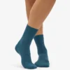 Chaussettes Classic Organic pour femme - Vert océan