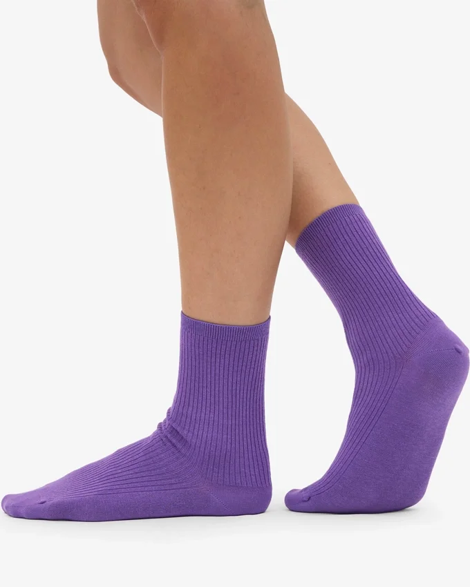 Chaussettes Classic Organic pour femme - Violet ultra
