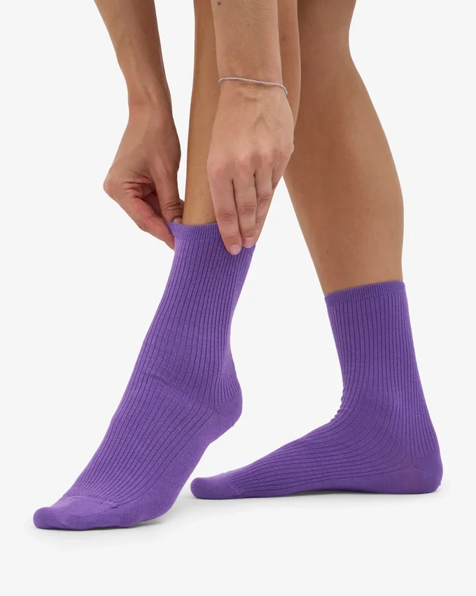 Chaussettes Classic Organic pour femme - Violet ultra