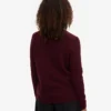 Chaussettes classiques en laine mérinos pour femme - Rouge sang de bœuf