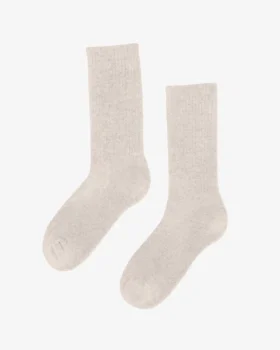 Chaussettes de sport bio - Blanc ivoire
