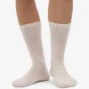 Chaussettes de sport bio - Blanc ivoire