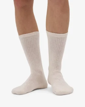 Chaussettes de sport bio – Blanc ivoire